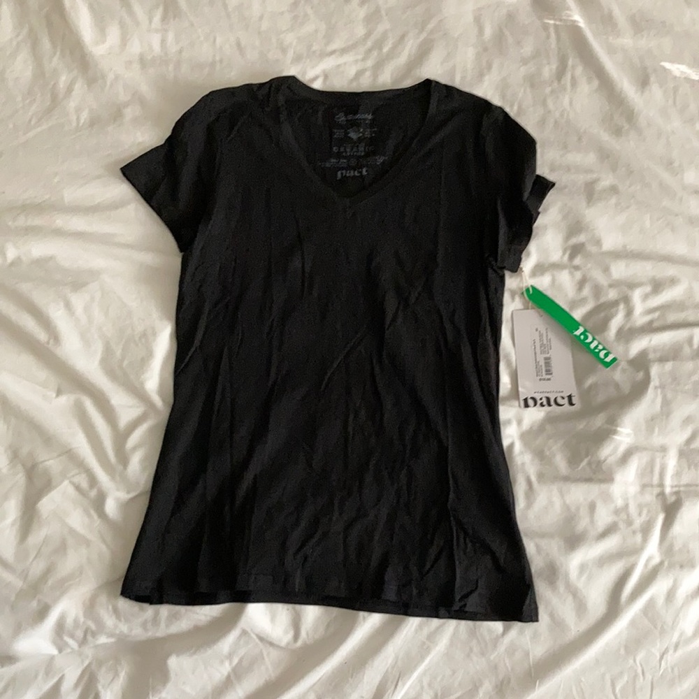 Sustainable Fashion for All Pact V-neck tee